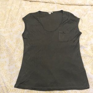 Reiss metallic sleeveless top